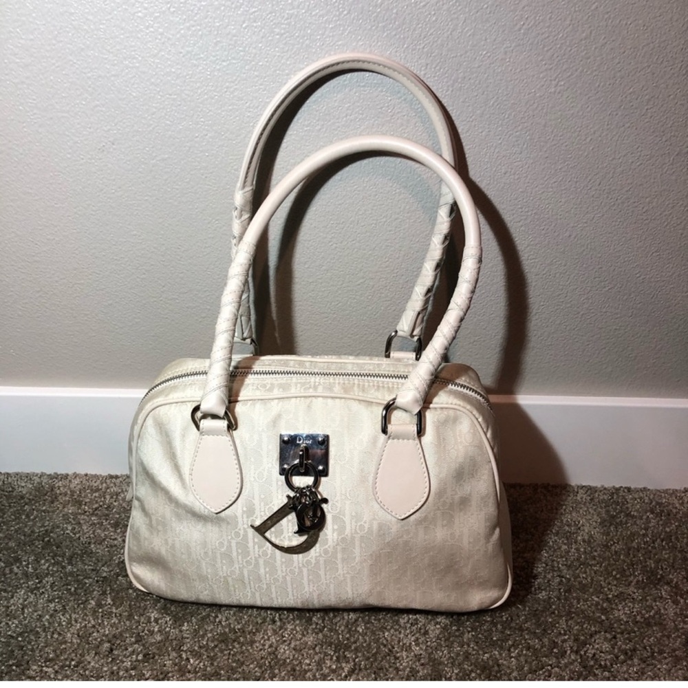 Elegant Cream Designer Handbag